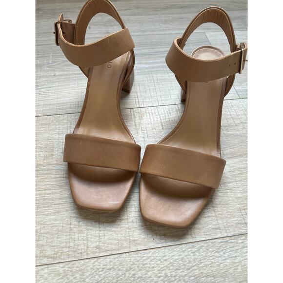 Nisolo Stella Block Heel almond leather size 7 - Picture 2 of 9